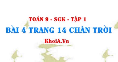 Bài 4 trang 14 Toán 9 Chân trời sáng tạo Tập 1